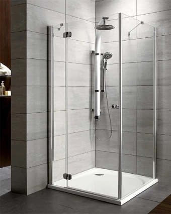Душевой уголок Radaway Torrenta KDJ 100x80 прозрачное стекло L прямоугольный, двери распашные