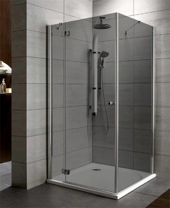 Душевой уголок Radaway Torrenta KDJ 100x90 стекло гарфит L прямоугольный, двери распашные