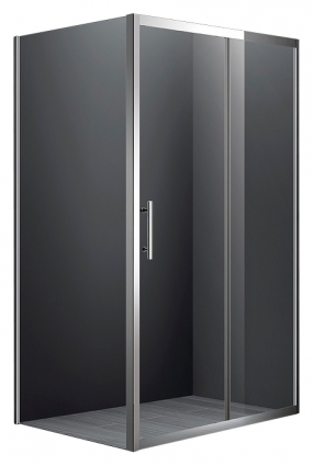 Душевой уголок Cezares Lucido AH1 120/90 C Cr прямоугольный, двери раздвижные