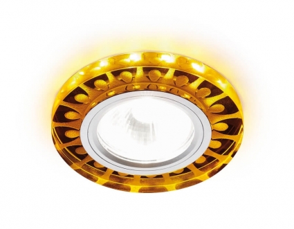 Встраиваемый светильник Ambrella light Сompo Led S219 WH/CH/YL цвет хром, мощность 13 Вт