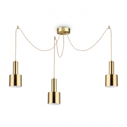 Подвесная люстра Ideal Lux Holly SP3 Ottone Satinato мощность 180 Вт
