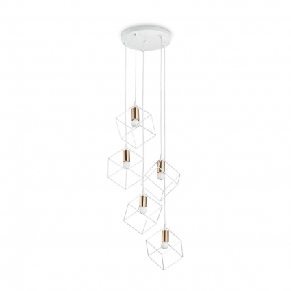 Подвесная люстра Ideal Lux Ice SP5 Bianco мощность 300 Вт