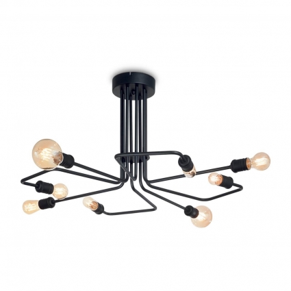Потолочная люстра Ideal Lux Triumph PL8 Nero мощность 480 Вт