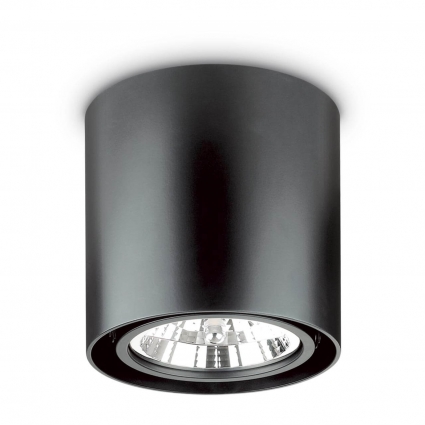 Потолочный светильник Ideal Lux Mood PL1 D15 Round Nero мощность 50 Вт