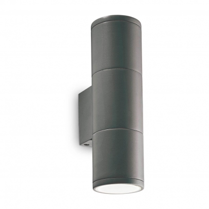 Уличный настенный светильник Ideal Lux Gun AP2 Small Antracite мощность 70 Вт
