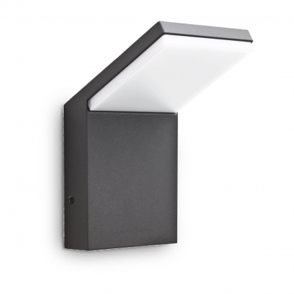 Уличный настенный светодиодный светильник Ideal Lux Style AP Antracite 3000K мощность 9 Вт