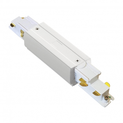 Коннектор прямой Ideal Lux Link Trimless Main Connector Middle WH Dali цвет белый