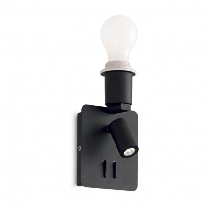 Бра Ideal Lux Gea MAP2 Square Nero мощность 60 Вт