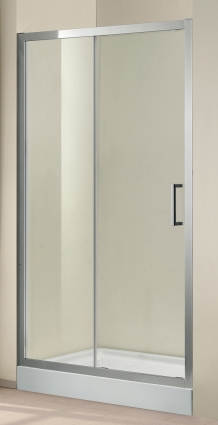 Душевая дверь в нишу Cezares Porta BF1 160 C Cr раздвижная, стекло прозрачное