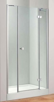 Душевая дверь в нишу Cezares Crystal B13 60/60/60 C Cr R распашная, стекло прозрачное