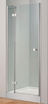 Душевая дверь в нишу Cezares Crystal B12 120 C Cr L распашная, стекло прозрачное