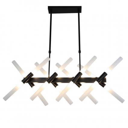 Подвесная люстра Lumina Deco Alford LDP 6036-16 BK мощность 640 Вт