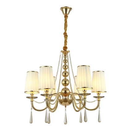 Подвесная люстра Lumina Deco Fabione LDP 1200-6 F.GD мощность 240 Вт