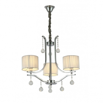 Подвесная люстра Lumina Deco Fontenea LDP 8443-3 CHR мощность 120 Вт