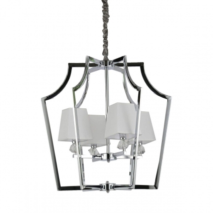 Подвесная люстра Lumina Deco Montero LDP 1249-4 CHR+WT мощность 160 Вт