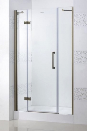Душевая дверь в нишу Cezares Magic B13 60/60/60 C Br L распашная, стекло прозрачное