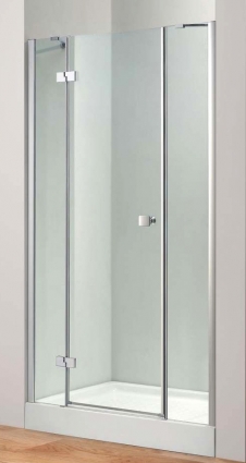 Душевая дверь в нишу Cezares Crystal B13 100/60/60 C Cr L распашная, стекло прозрачное