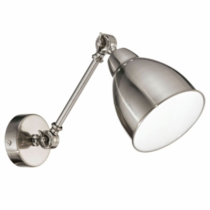 Спот Ideal Lux Newton AP1 Nickel в морском стиле, цвет матовый никель, мощность 60 Вт