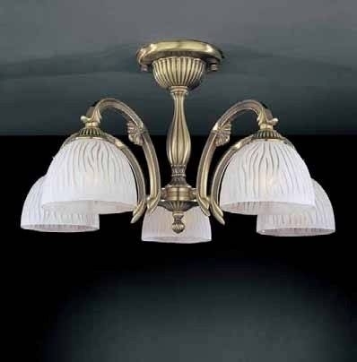 Потолочная люстра Reccagni Angelo PL 5670/5 в классическом стиле, цвет белый