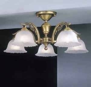 Потолочная люстра Reccagni Angelo PL 2720/5 в классическом стиле, цвет белый