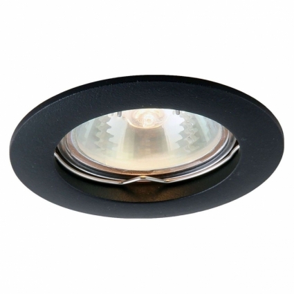 Встраиваемый светильник Arte Lamp Basic A2103PL-1BK в современном стиле, цвет черный