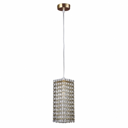 Подвесной светильник Lightstar Cristallo 795422 в стиле арт-деко, цвет золотой