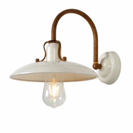 Бра Lucide Romer 30276/01/38 в стиле лофт, цвет бежевый, мощность 60 Вт