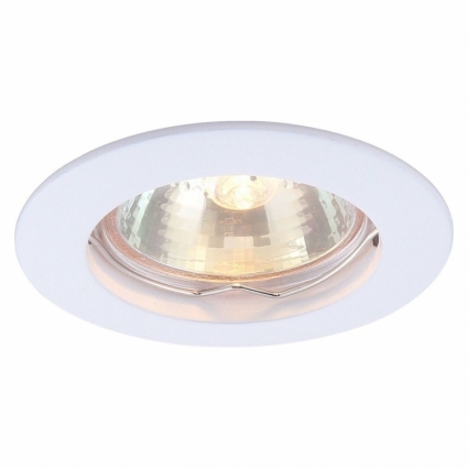 Встраиваемый светильник Arte Lamp Basic A2103PL-1WH в современном стиле, цвет белый