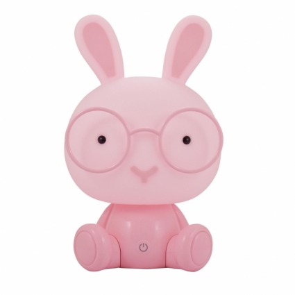Настольная лампа Lucide Dodo Rabbit 71591/03/66 в современном стиле, цвет розовый