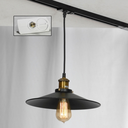 Трековый светильник однофазный Lussole LOFT Track Lights LSP-9601-TAW в стиле лофт, цвет черный