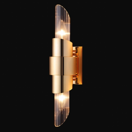 Бра Crystal Lux Justo AP2 Gold в современном стиле, цвет золотой, мощность 120 Вт