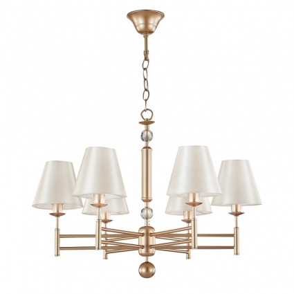 Подвесная люстра Crystal Lux FLAVIO SP6 GOLD цвет золотой, мощность 360 Вт