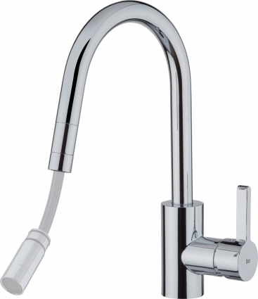 Смеситель TEKA Kitchen 469380210 для кухонной мойки однорычажный, хром
