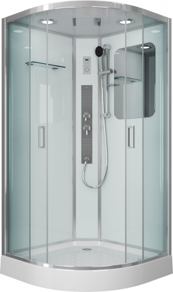 Душевая кабина Niagara Premium NG-6001-01G 90х90х210 четверть круга, поддон низкий