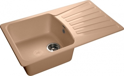 Мойка кухонная GranFest Standart S-850 L топаз глянцевая, прямоугольная, 83.3x48.2 см