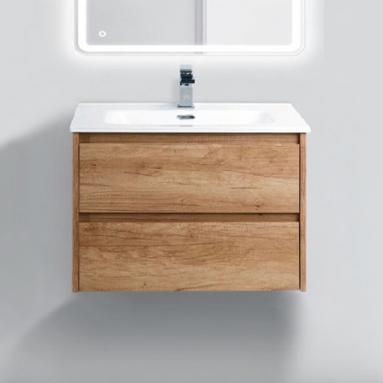 Тумба с раковиной BelBagno Kraft 39 70 rovere nebrasca nature, подвесная, с ящиками