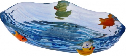 Мыльница Primanova Duck D-17981 цвет синий, настольная