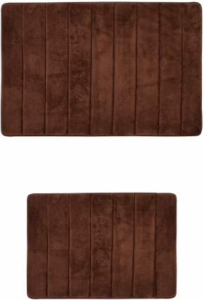 Коврик Primanova Memory Foam D-16023 коричневый, комплект в современном стиле