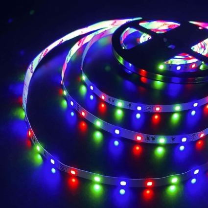 Светодиодная лента Elektrostandard 4,8W/m 60LED/m 2835SMD RGB 5M 4690389154911, мощность 24 Вт