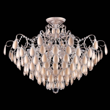 Потолочная люстра Crystal Lux Sevilia PL9 Gold в стиле арт-деко, цвет золотой