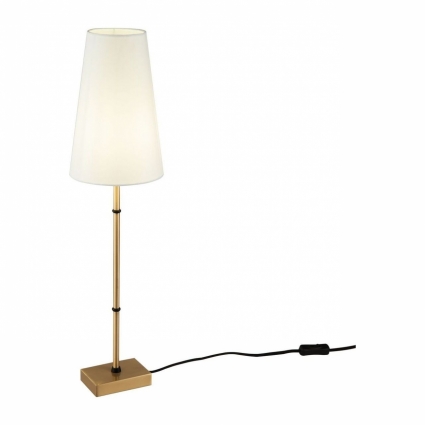 Настольная лампа Maytoni Zaragoza H001TL-01BS в стиле модерн, цвет белый