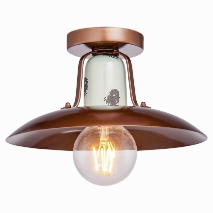 Потолочный светильник Lussole Loft Vermilion LSP-8162 цвет коричневый, мощность 60 Вт