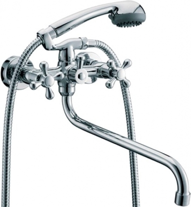Смеситель Kaiser Carlson Style 44255 универсальный двухвентильный, хром