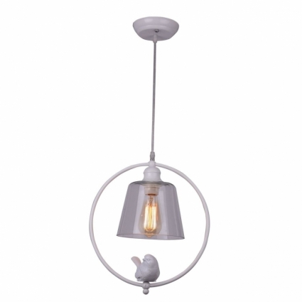 Подвесной светильник Arte Lamp Passero A4289SP-1WH в стиле прованс, цвет белый