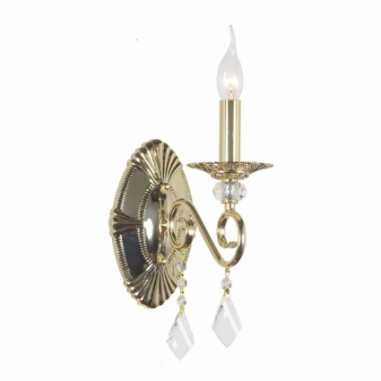Бра Arti Lampadari Fortezza E 2.1.1 G в классическом стиле, цвет золотой, мощность 40 Вт