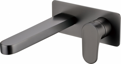 Смеситель Boheme Spectre 455-Gm С ВНУТРЕННЕЙ ЧАСТЬЮ, для раковины, gunmetal, однорычажный, черный