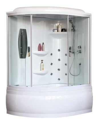 Душевой бокс Royal Bath ALP RB140ALP-T-R стекло прозрачное, с гидромассажем