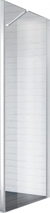 Боковая стенка BelBagno Marmi 90-FIX-C-Cr стекло прозрачное