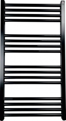 Полотенцесушитель электрический Terma Fiona 48x90, черный матовый, лесенка, 16 секций