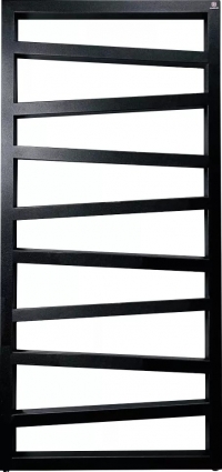 Полотенцесушитель электрический Terma Zigzag 50x107, черный металлик, лесенка, 10 секций